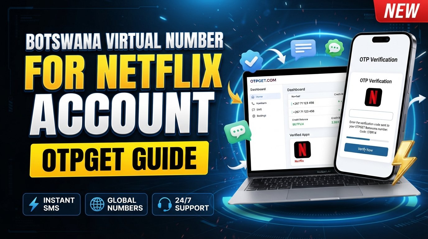 Botswana Virtual Number for Netflix Account Online: OTPGET Guide