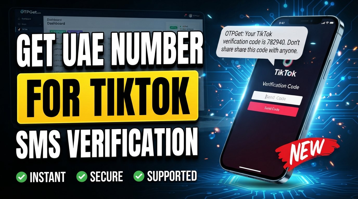UAE Number for TikTok Verification Code — OTPGet Guide Online