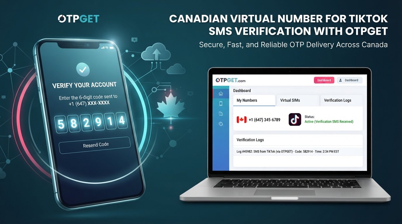 Buy Canada Number for TikTok Verification with OTPGET Online