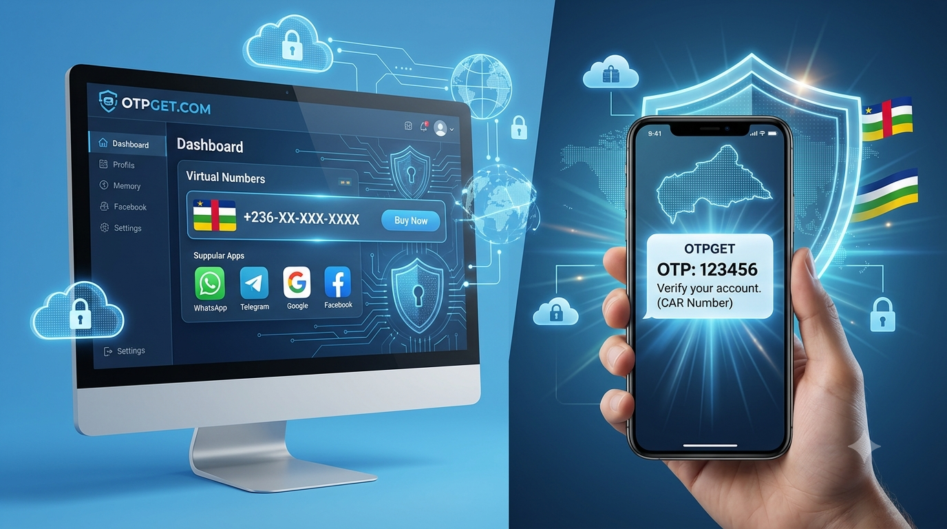 Central African Republic Virtual Number for OTP Verification | OTPGET
