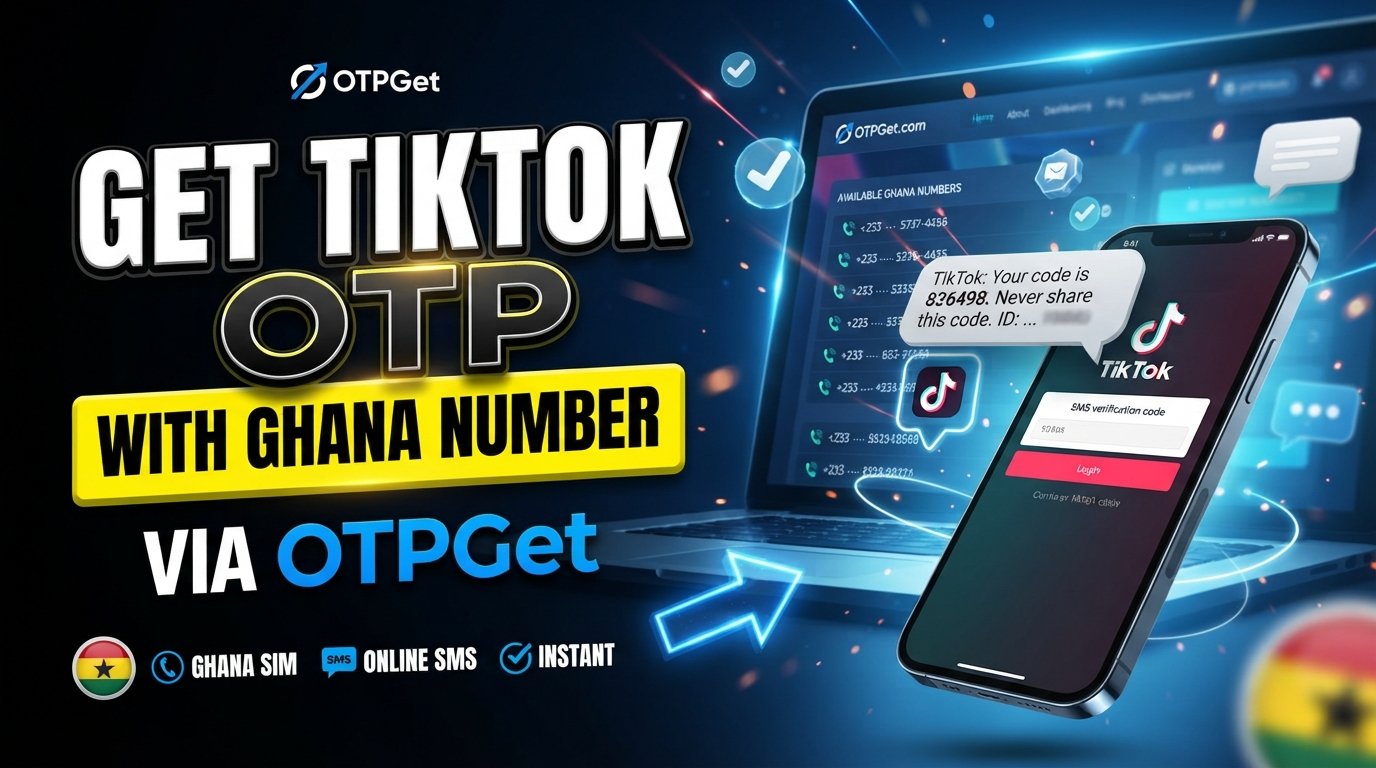 Get TikTok OTP Code Using Ghana Number | OTPGet Complete Guide