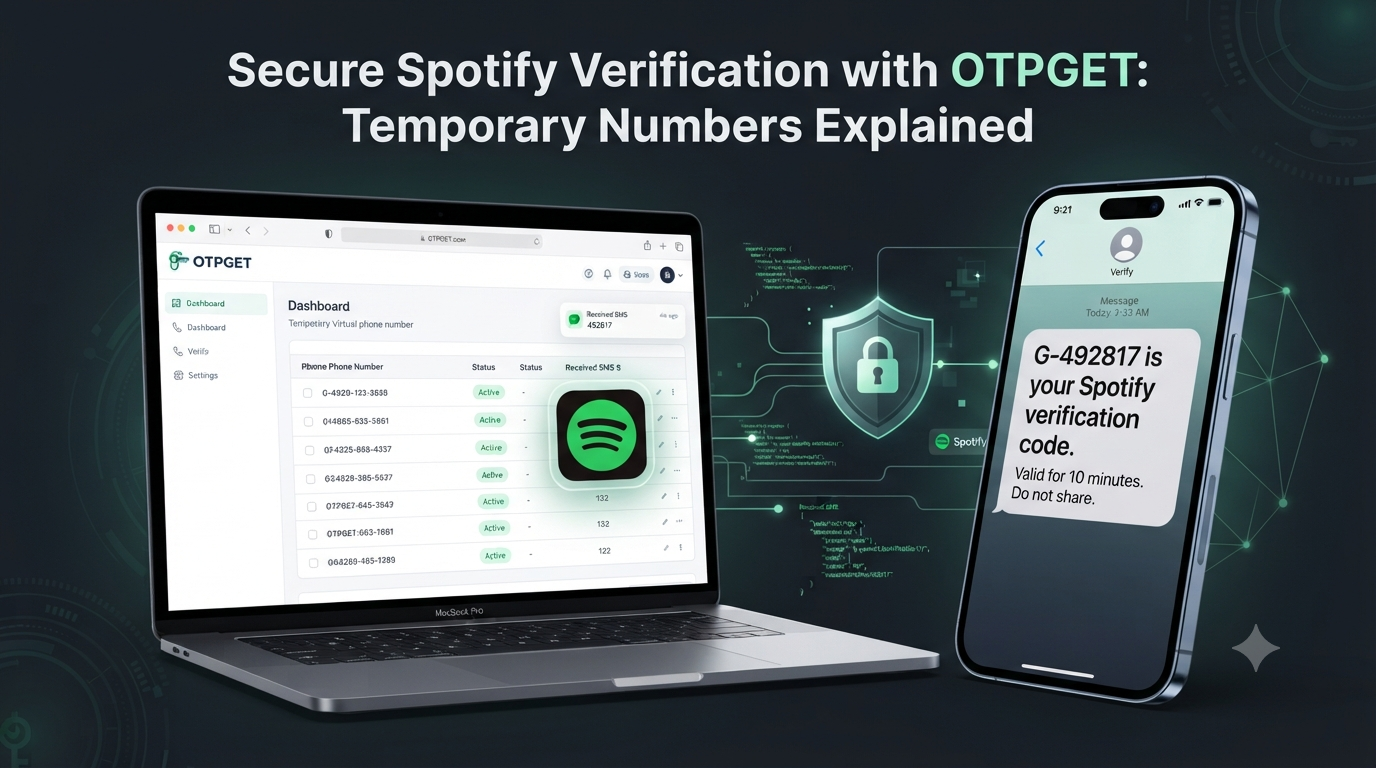 How to Get a Temporary OTP Number for Spotify Online | OTPGET