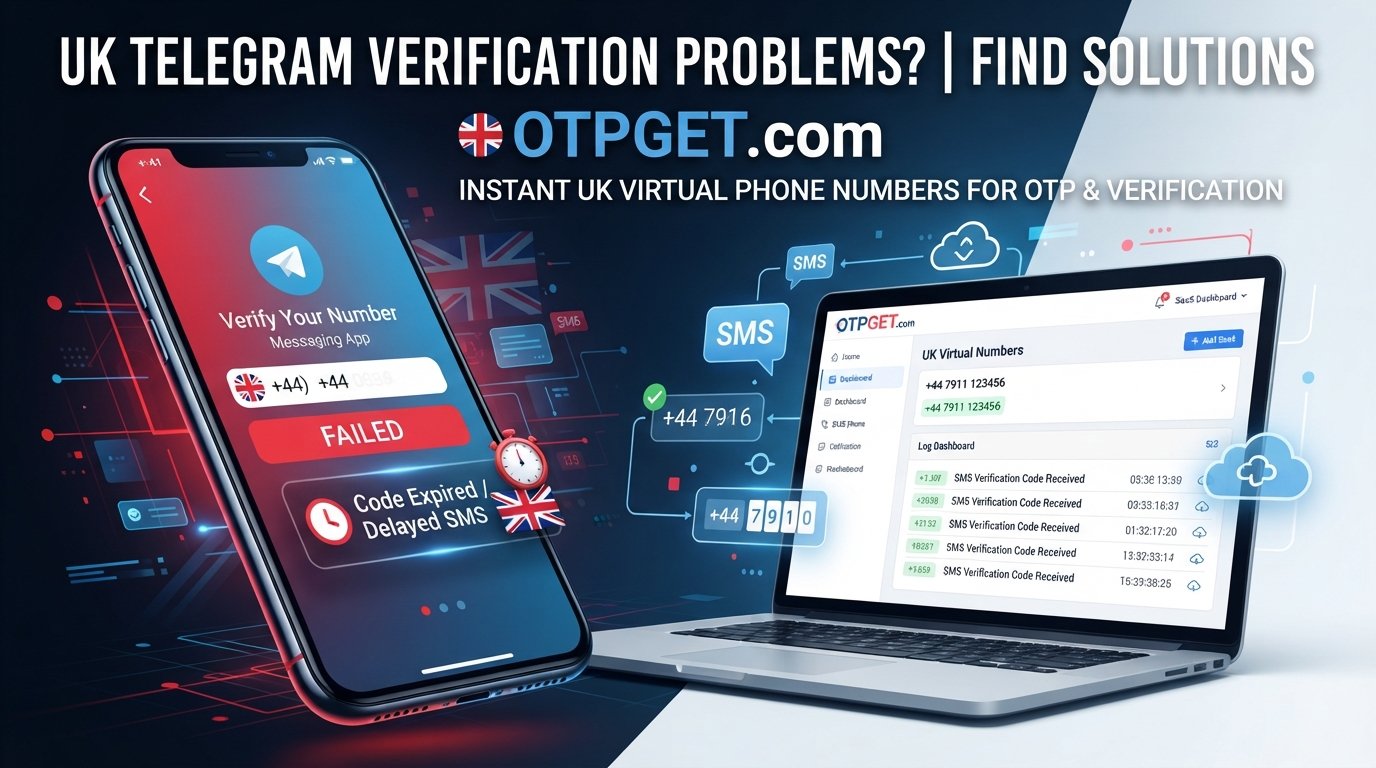 UK Telegram Not Working? Try a Virtual Number Online with OTPGET