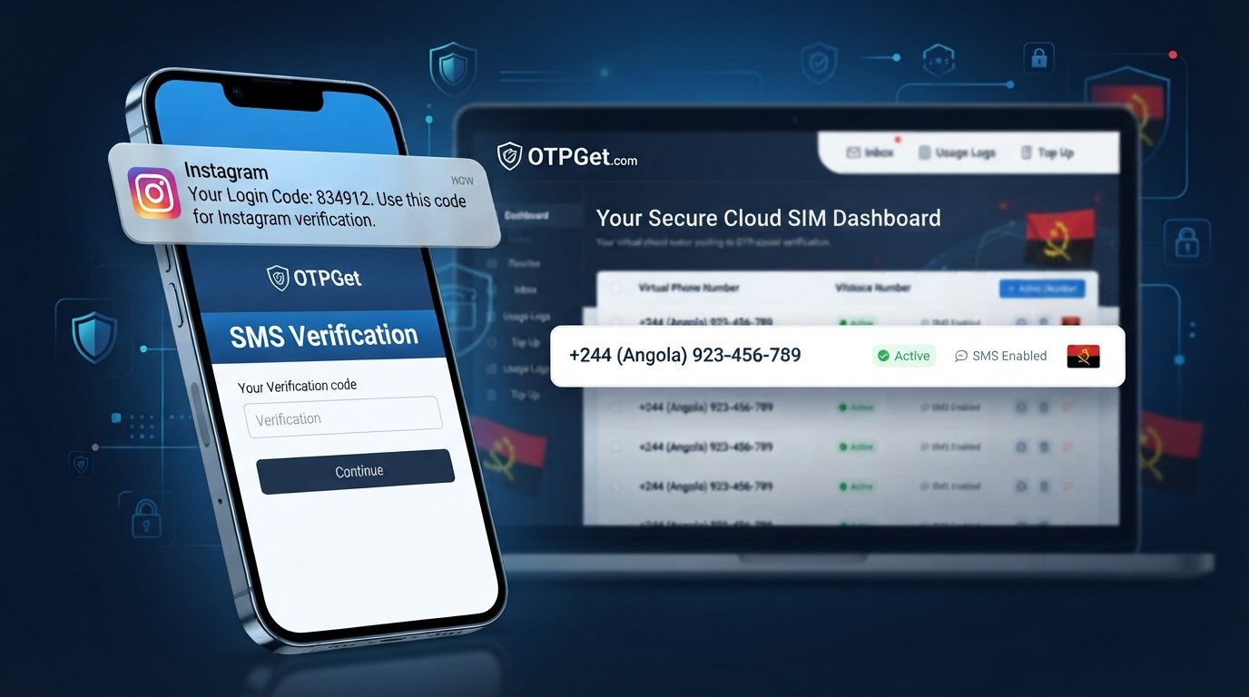 Buy Angola Number for Instagram Verification | OTPGet Online