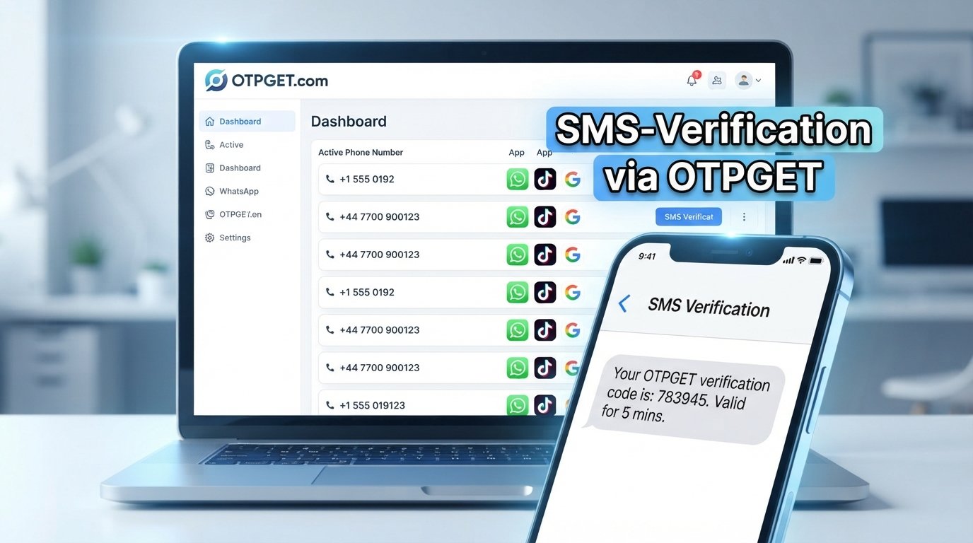 Get OTP for WhatsApp, TikTok & Google Online | OTPGet Guide