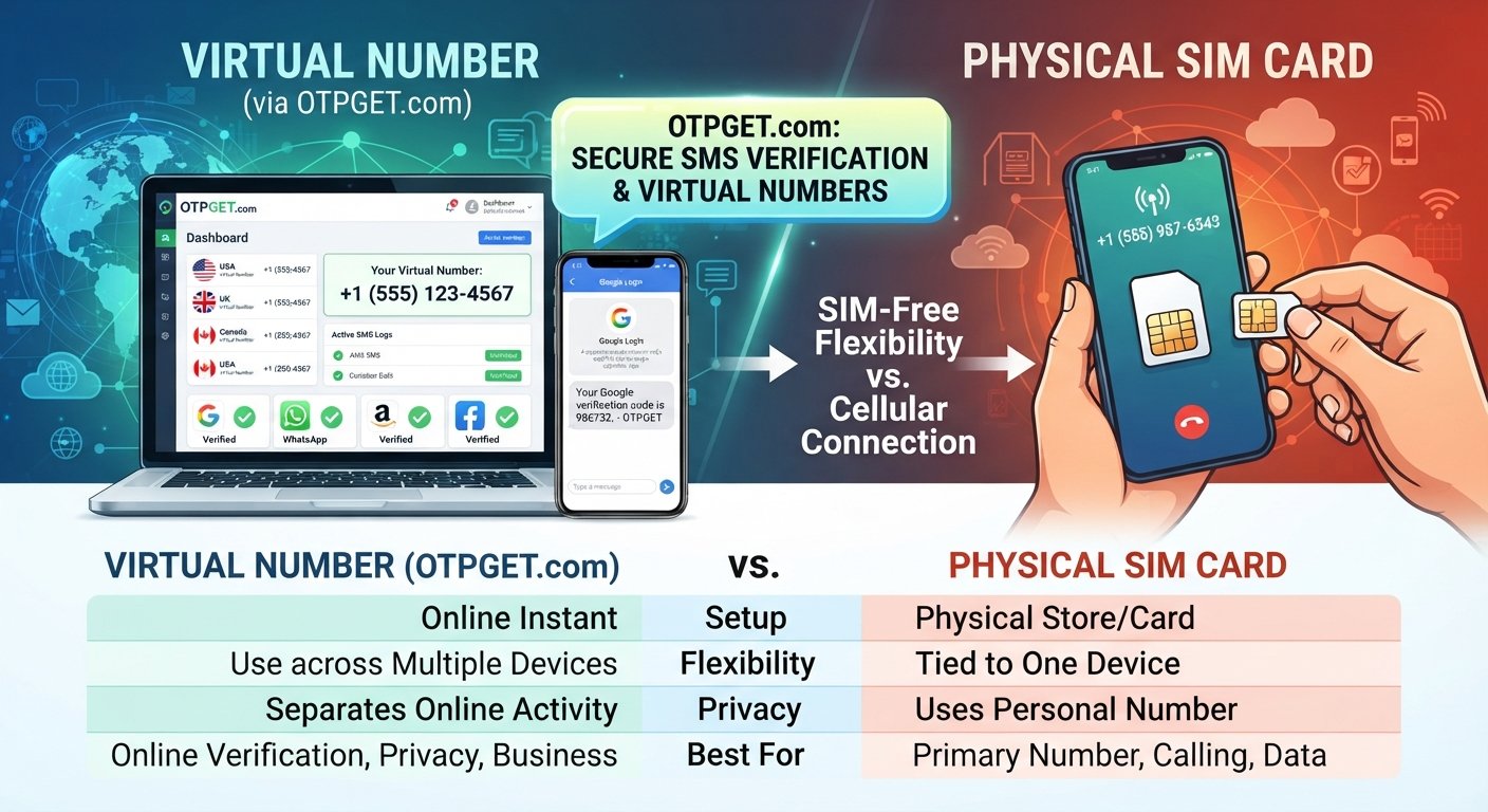Virtual Number vs Physical SIM: Key Differences Explained Clearly