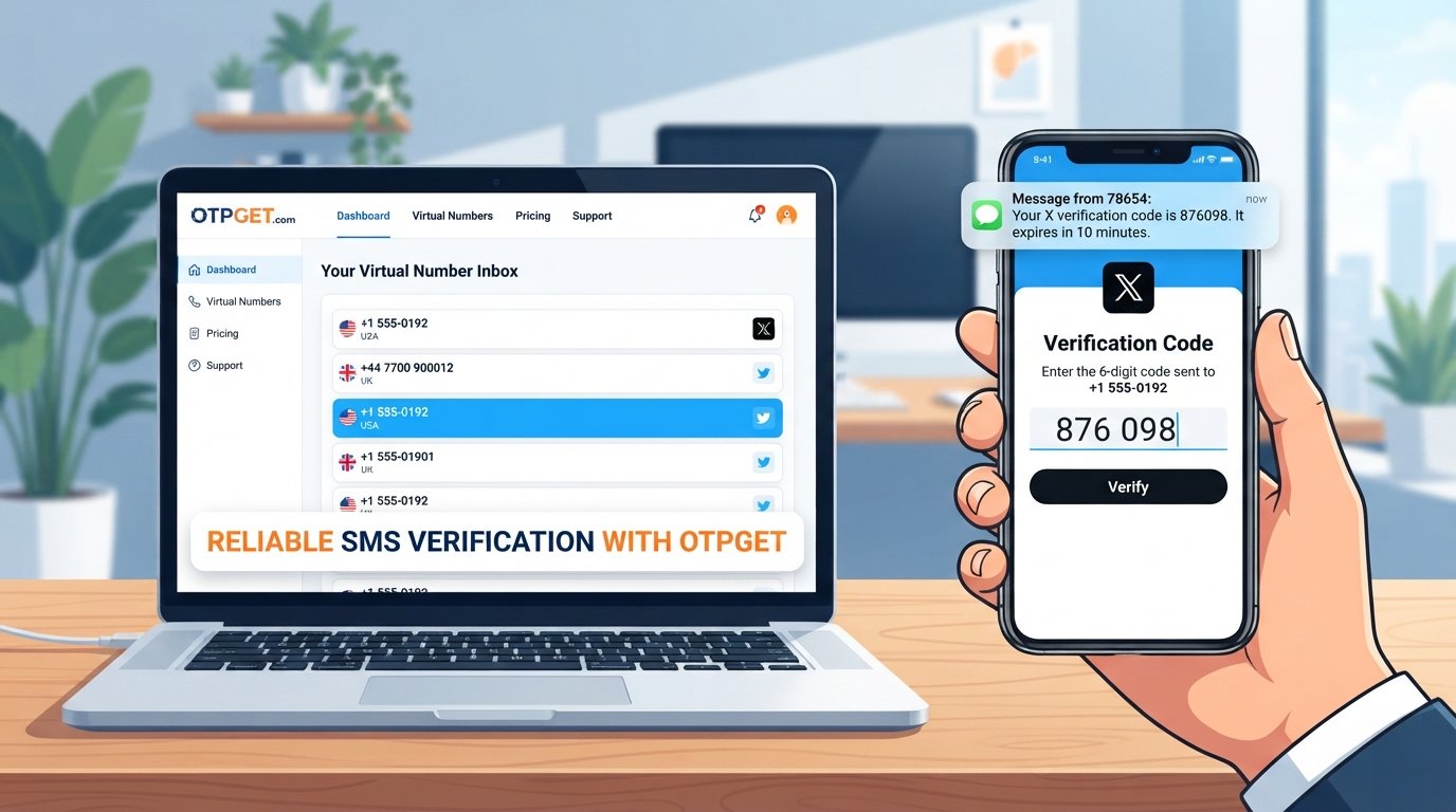 How to Verify X Account with a Virtual Number – OTPGet Guide