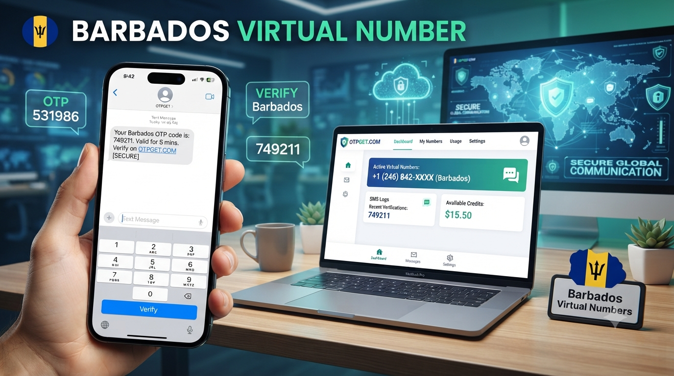 Buy Barbados Virtual Number | OTPGet OTP Guide