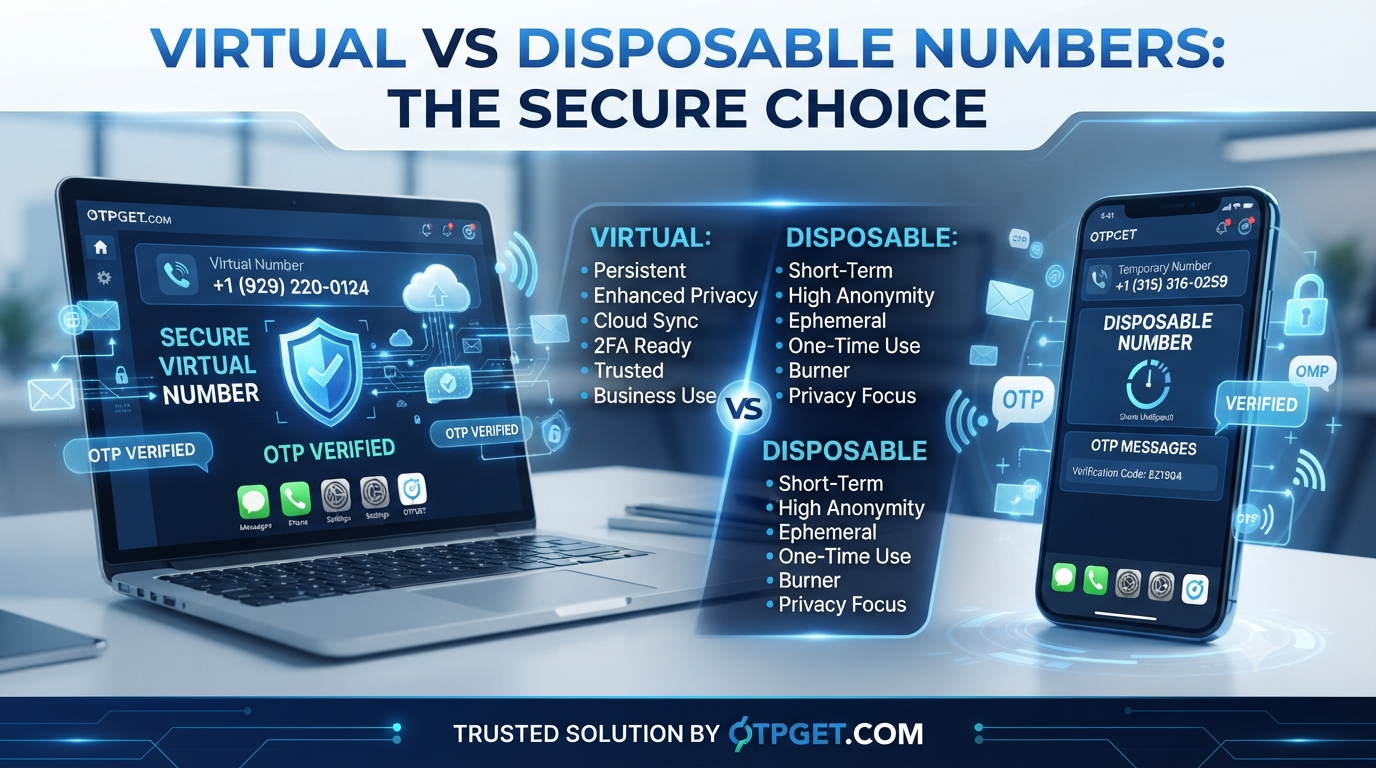 Virtual Numbers vs Disposable Numbers: Best OTP Solution Guide