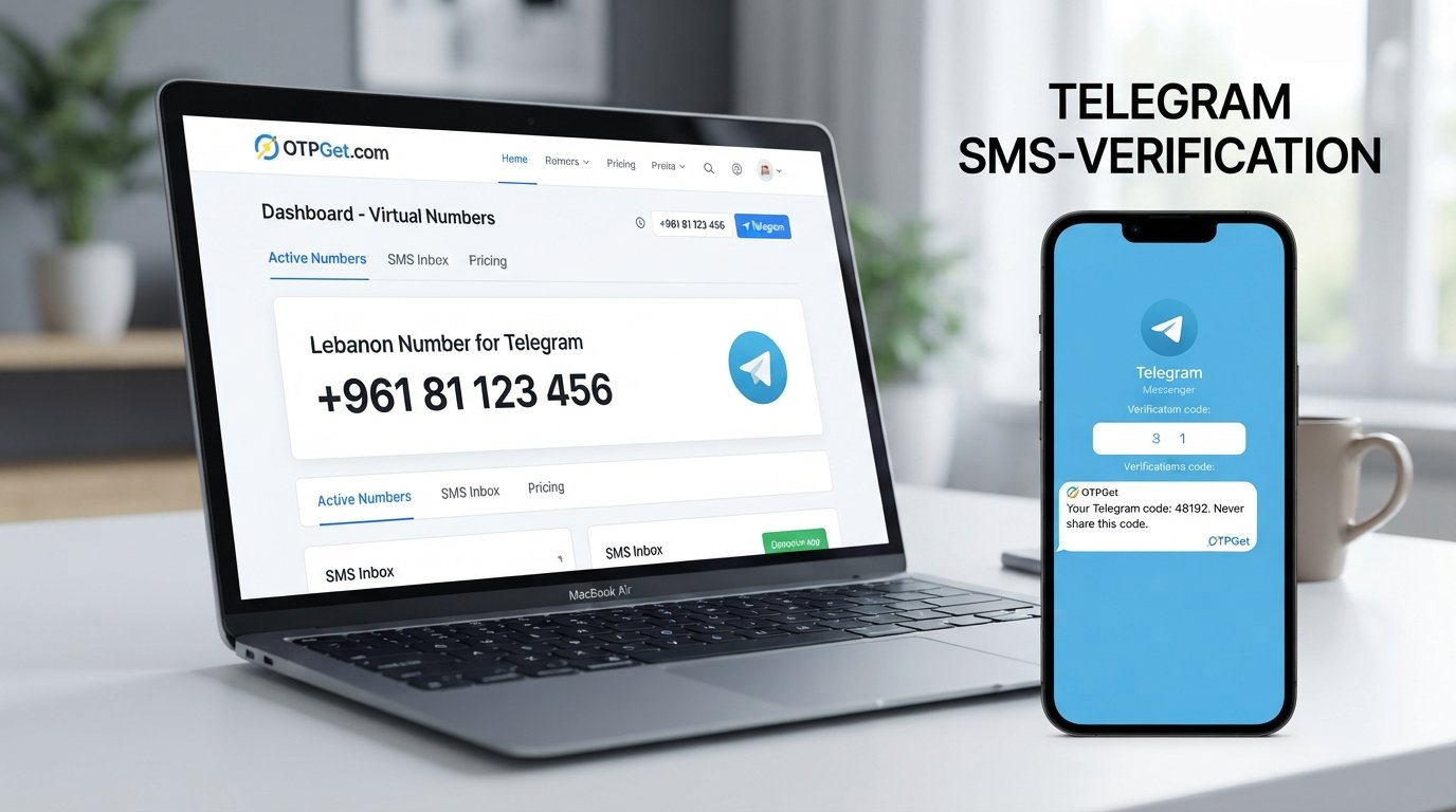 Buy Lebanon Number for Telegram Verification | OTPGet