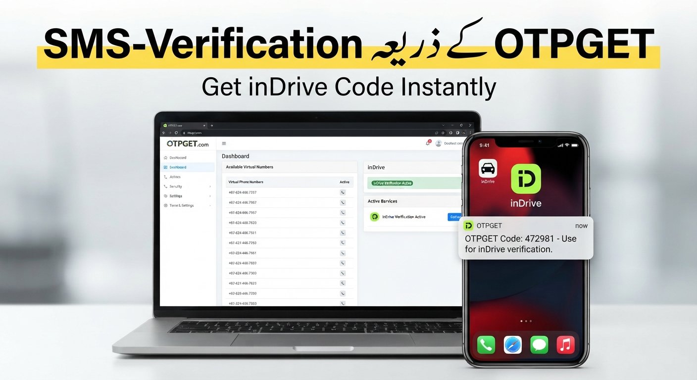 inDrive OTP Number – Receive Verification Code with OTPGET