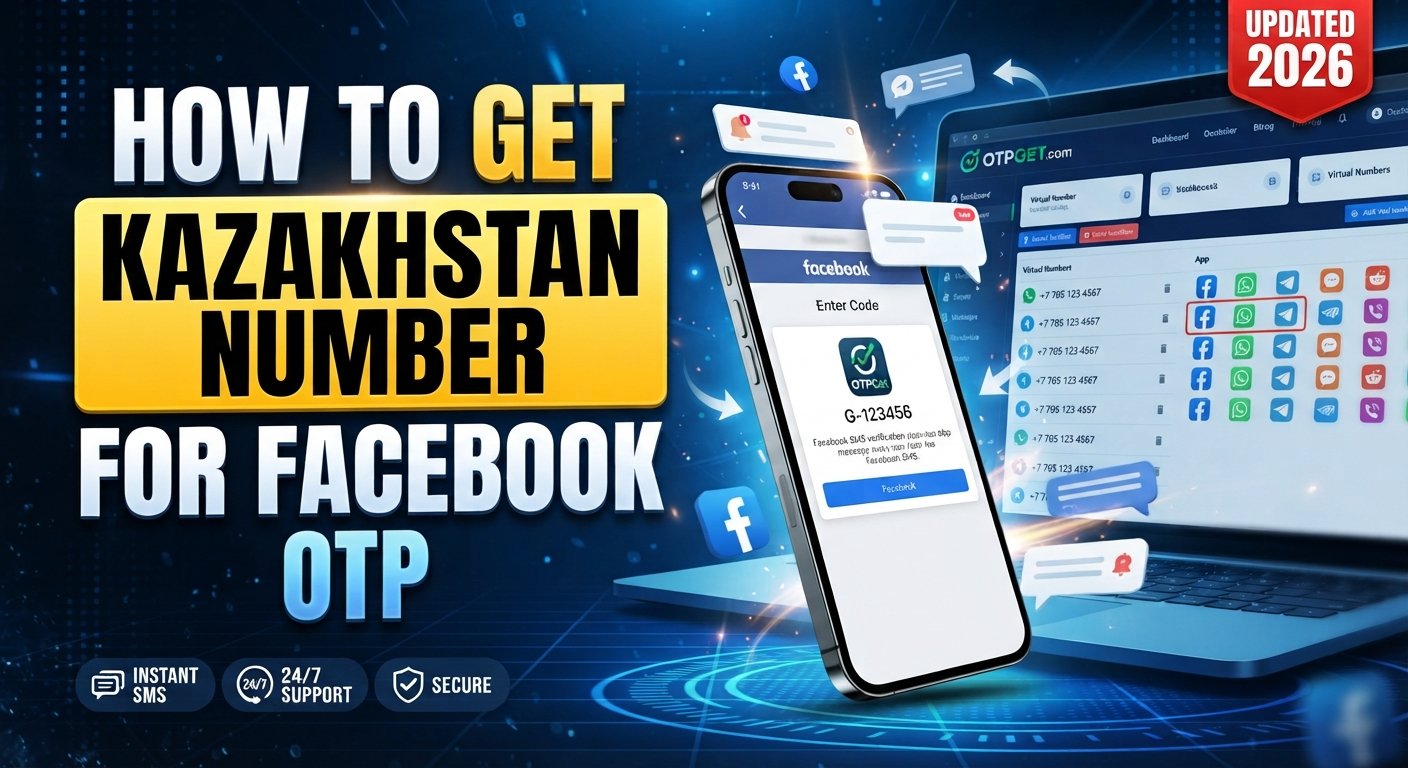 How to Get Kazakhstan Number for Facebook OTP — OTPGet Guide