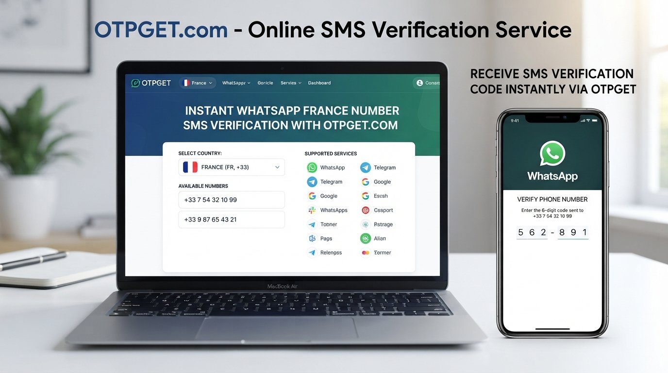 WhatsApp France Number: Get an SMS Code Online with OTPGET