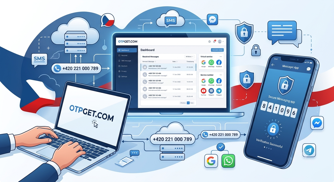 Get OTP Number for Czech Republic Online Verification with OTPGET