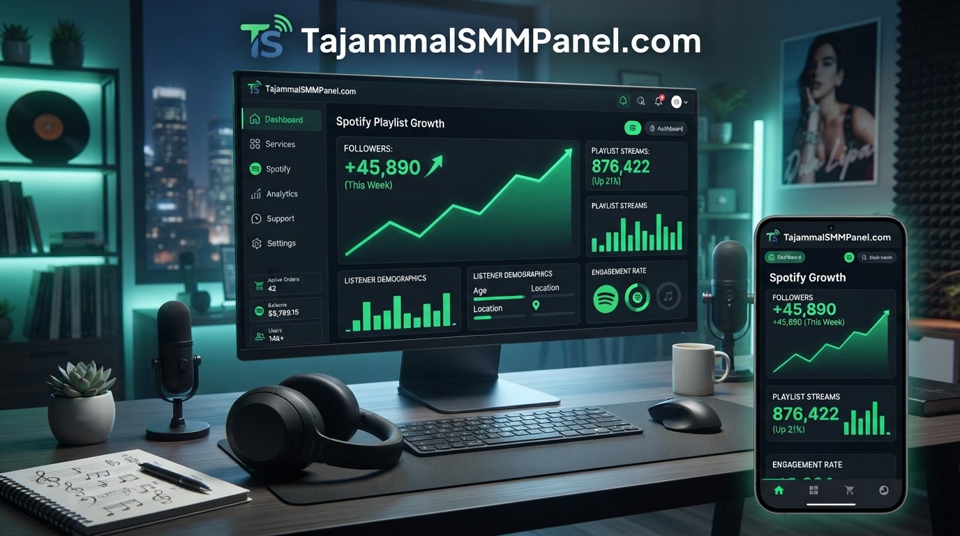 Buy Spotify Playlist Followers with TAJAMMAL SMM PANEL Solution