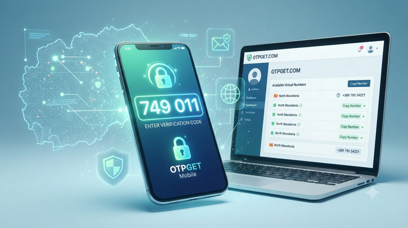 Get OTP Number for North Macedonia with OTPGet | Fast & Secure