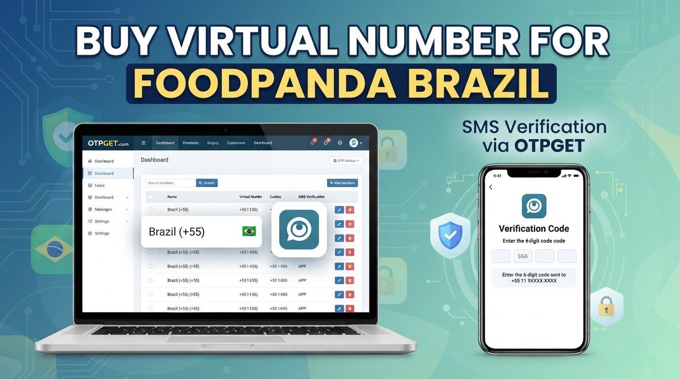 Buy Virtual Number for Foodpanda Brazil — OTPGET Online Guide
