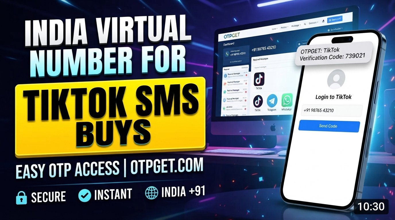 India Virtual Number for TikTok SMS: Easy OTP Access | OTPGet
