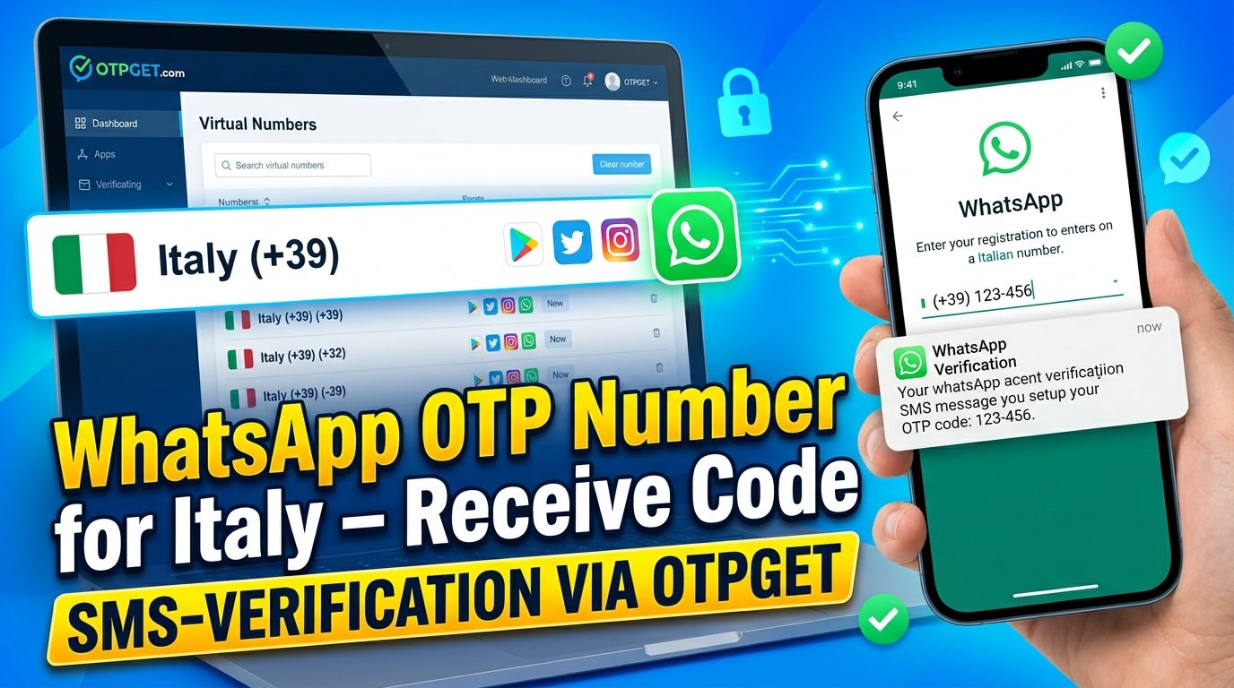 WhatsApp OTP Number for Italy: Receive Codes Online with OTPGET