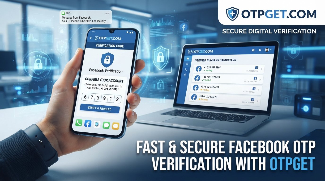 Get OTP Number for Facebook Verification with OTPGET Fast Access