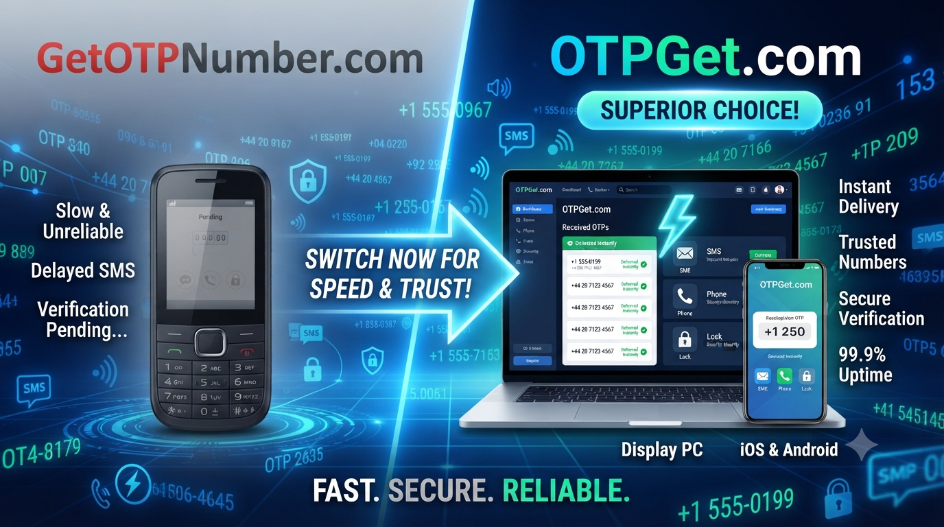 OTPGet vs GetOTPNumber: Best OTP Receiver & SMS Service