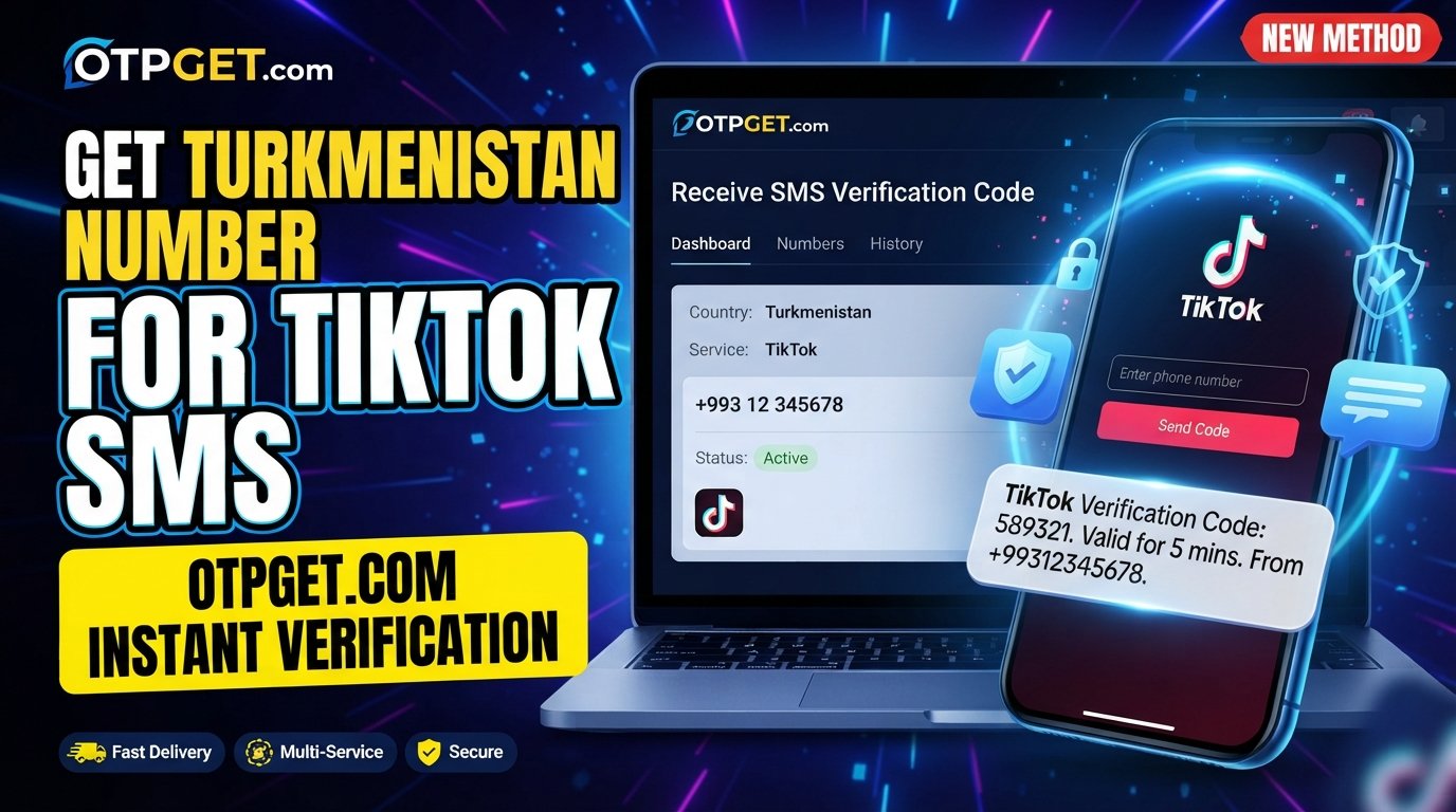 Turkmenistan Number to Receive TikTok Code | OTPGET