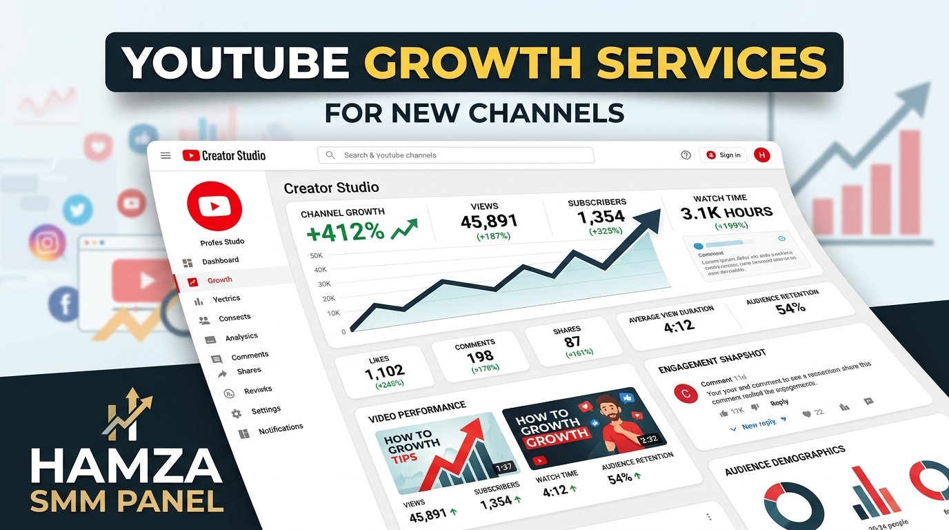 YouTube Growth Services for New Channels | HAMZA SMM PANEL Guide