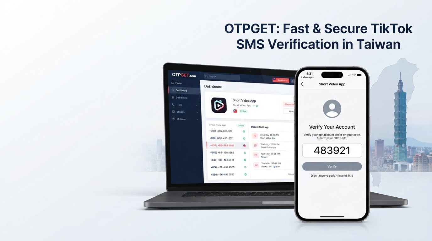 Receive TikTok SMS Online Taiwan: Simple OTPGET Verification Guide