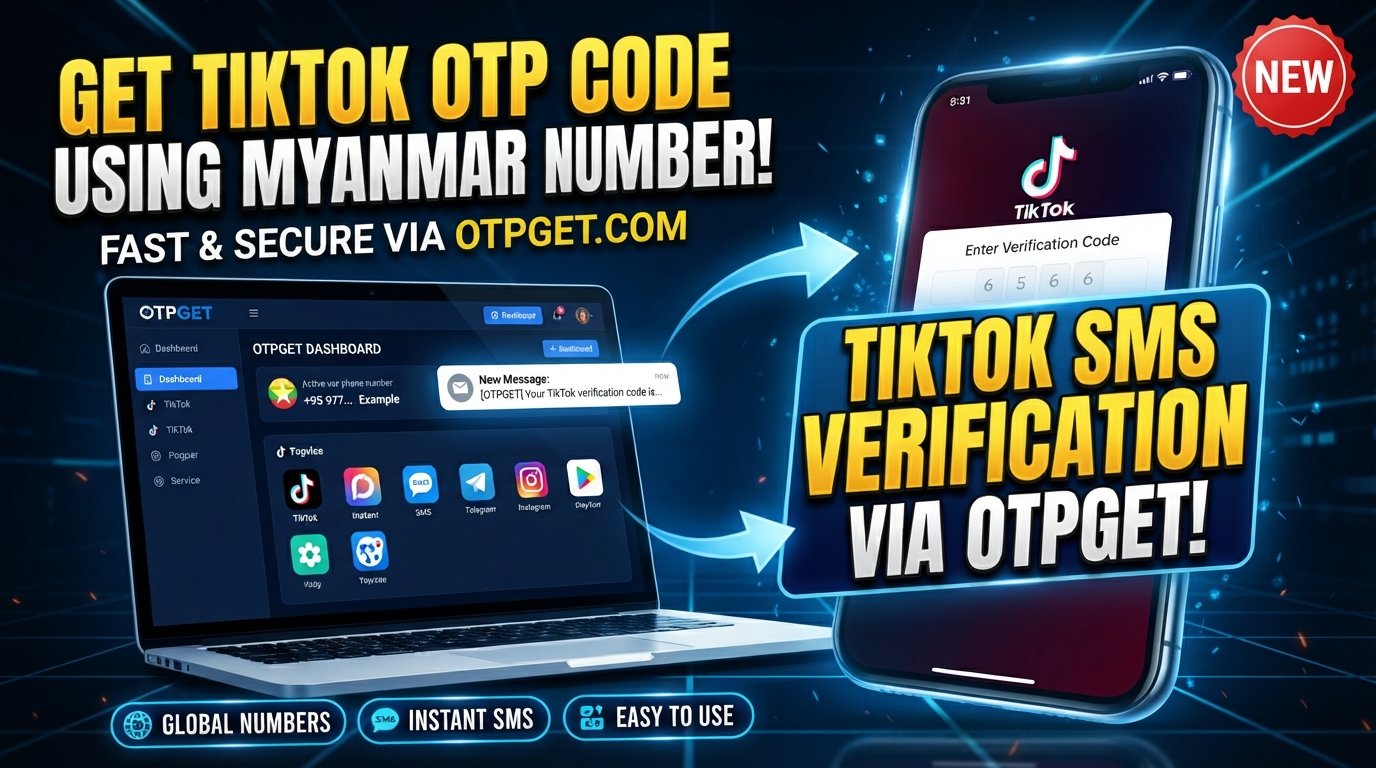 Get TikTok OTP Code Using Myanmar Number with OTPGet Guide Tips