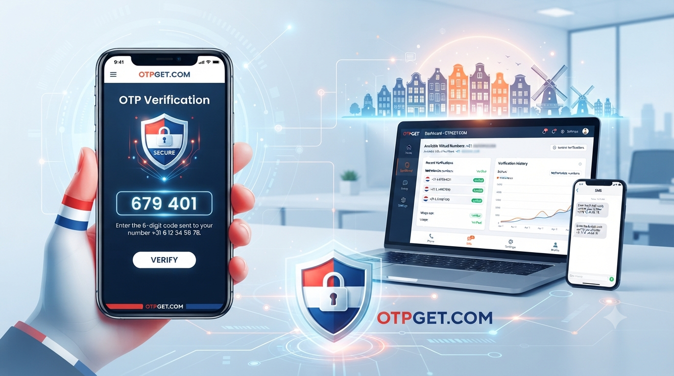 Get OTP Number for Netherlands with OTPGET Secure Verification