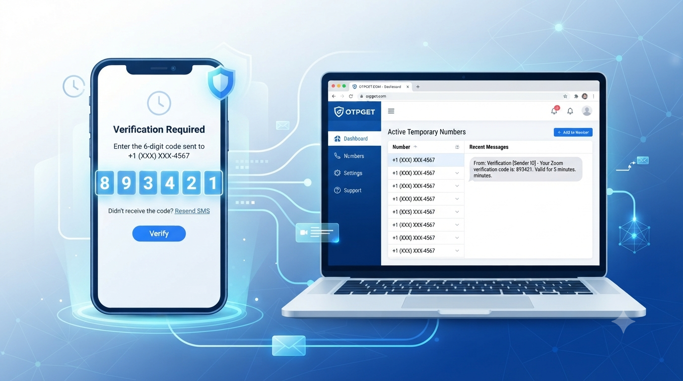 Zoom SMS Verification Using Temporary Number | OTPGET Guide