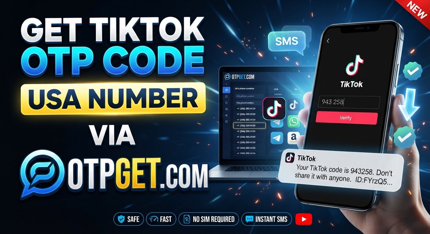 Get TikTok OTP Code Using USA Number with OTPGET