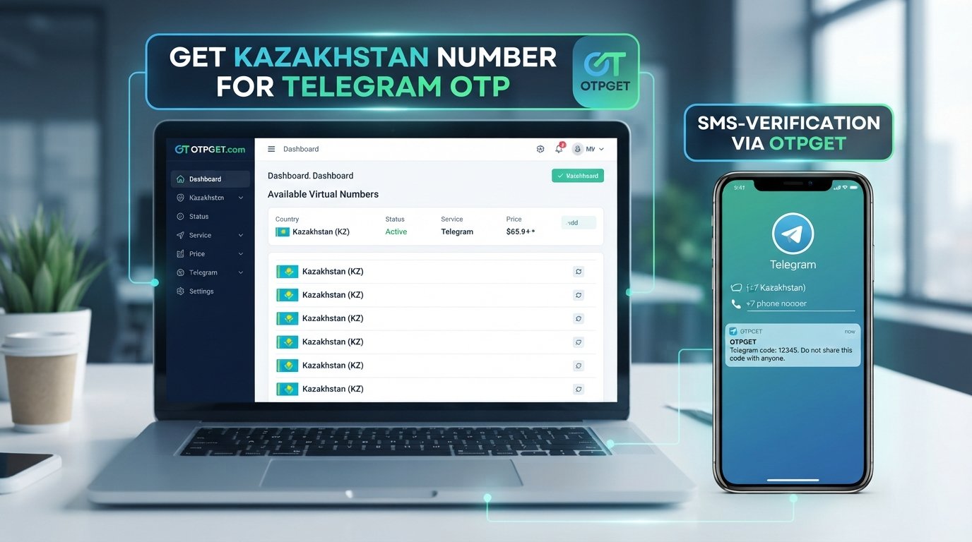 Kazakhstan Number for Telegram OTP: Get a Number with OTPGET