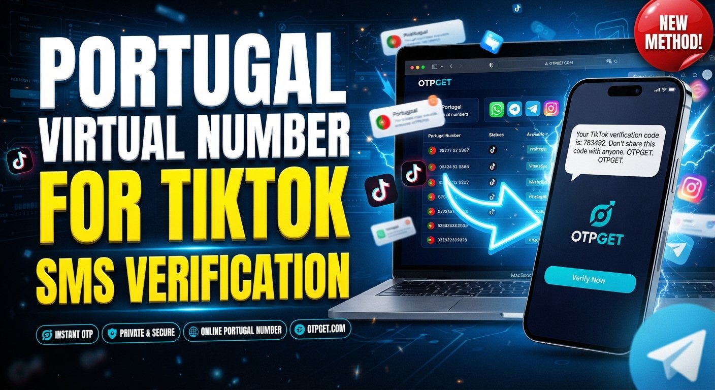 Portugal Virtual Number for TikTok SMS — OTPGET Guide