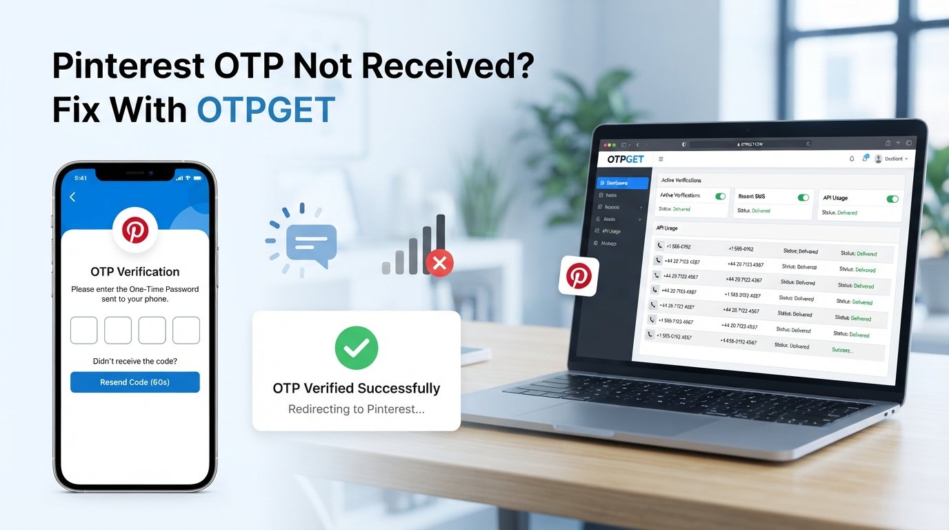 Pinterest OTP Not Received Fix: Solve It Fast With OTPGET Now