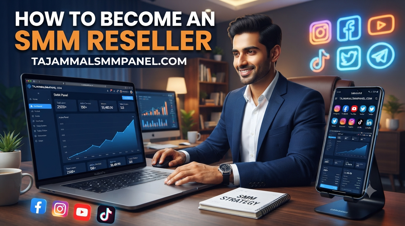 How to Become an SMM Reseller | TAJAMMAL SMM PANEL Guide