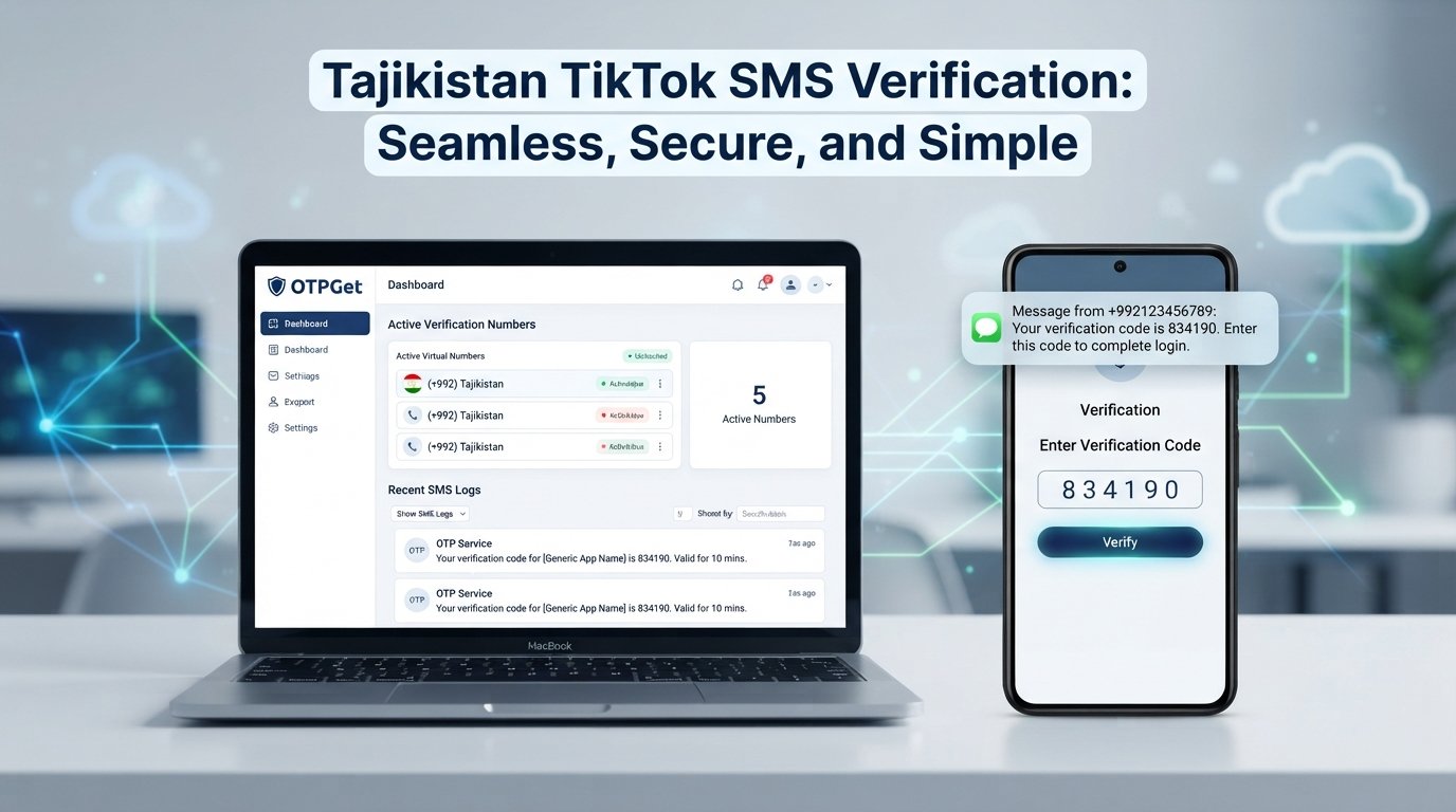 Receive TikTok SMS Online in Tajikistan: OTPGet Guide & Tips
