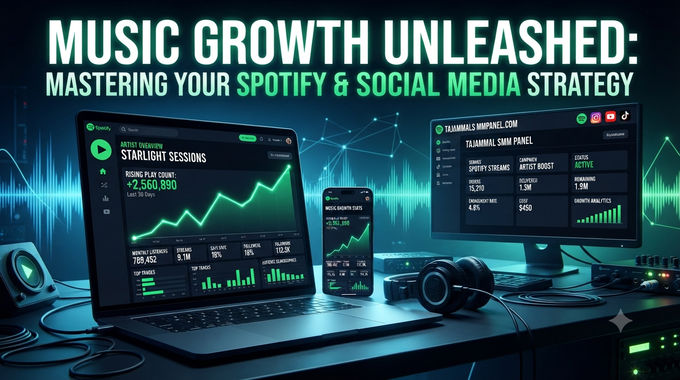 Buy Spotify Plays with TAJAMMAL SMM PANEL for Growth