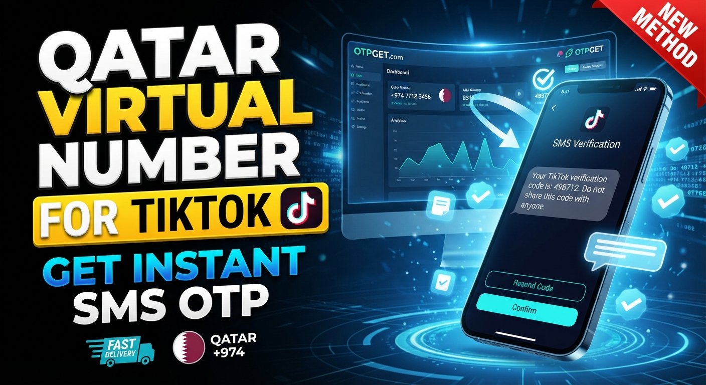 Qatar Virtual Number for TikTok SMS | OTPGet Verification Guide
