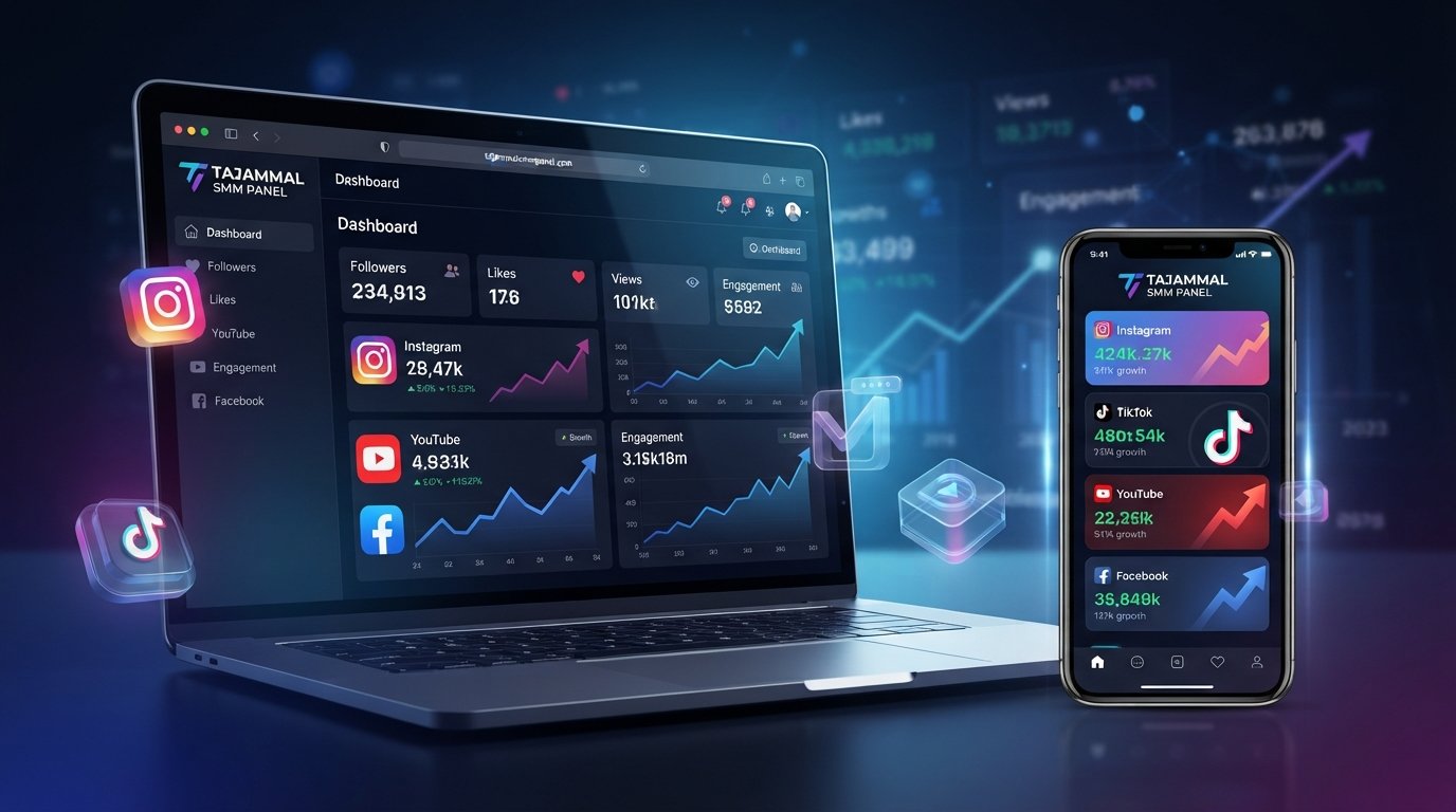 TAJAMMAL SMM PANEL: SMM Services for Followers, Likes & Views