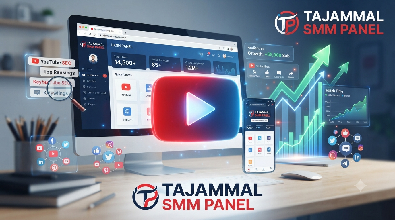 Increase YouTube Watch Hours with TAJAMMAL SMM PANEL. Get reliable YouTube growth support, better visibility, and smarter promot
