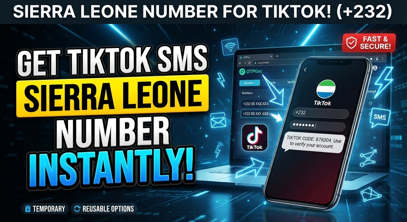 Sierra Leone Number for TikTok Code: SMS Verification | OTPGet
