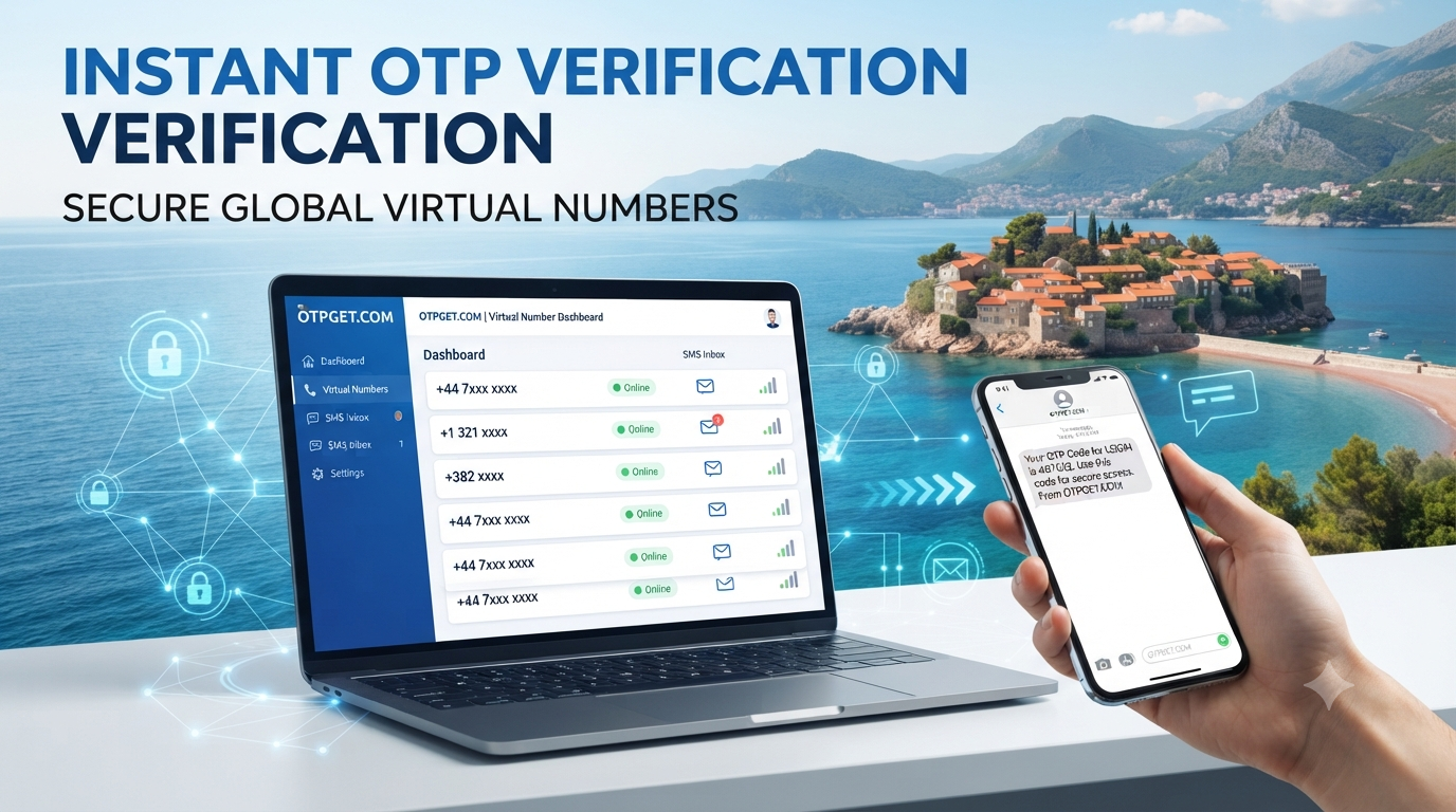 Buy Montenegro Virtual Number with OTPGET for SMS Verification