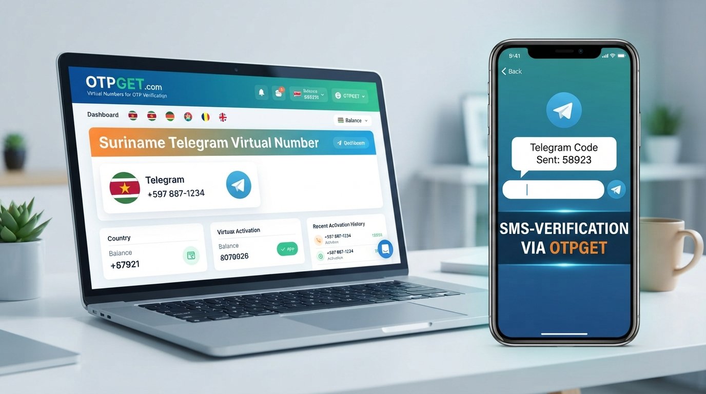Suriname Telegram Virtual Number: Get Verified Online with OTPGET