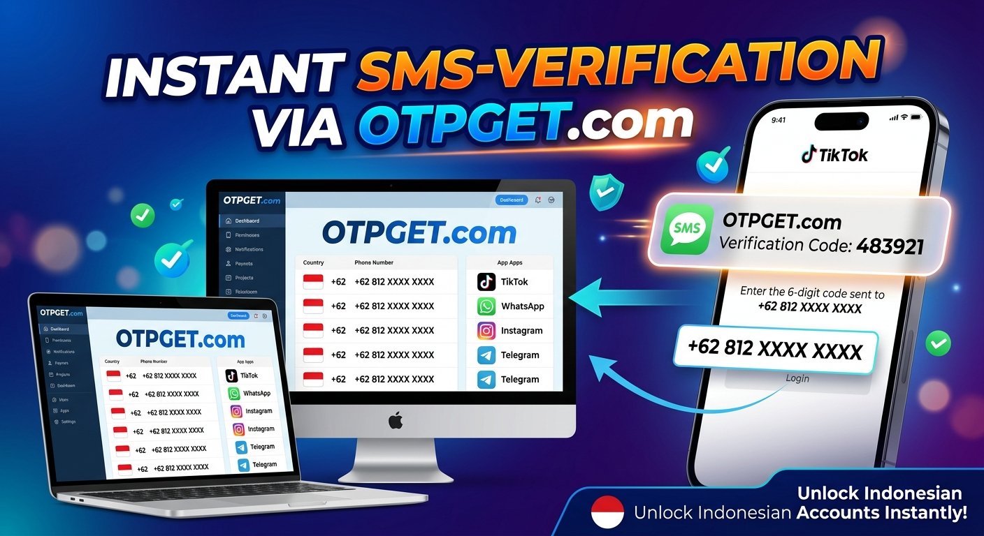 TikTok Indonesia Number: Get an Instant SMS Code Online