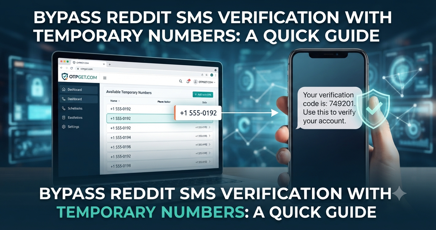 Reddit SMS Verification Temporary Number: Try OTPGET Today Online