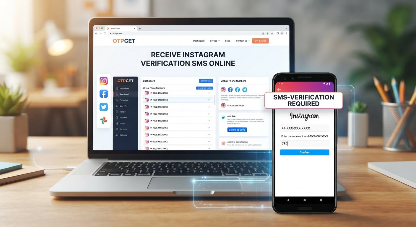 How to Receive Instagram Verification SMS Online with OTPGET