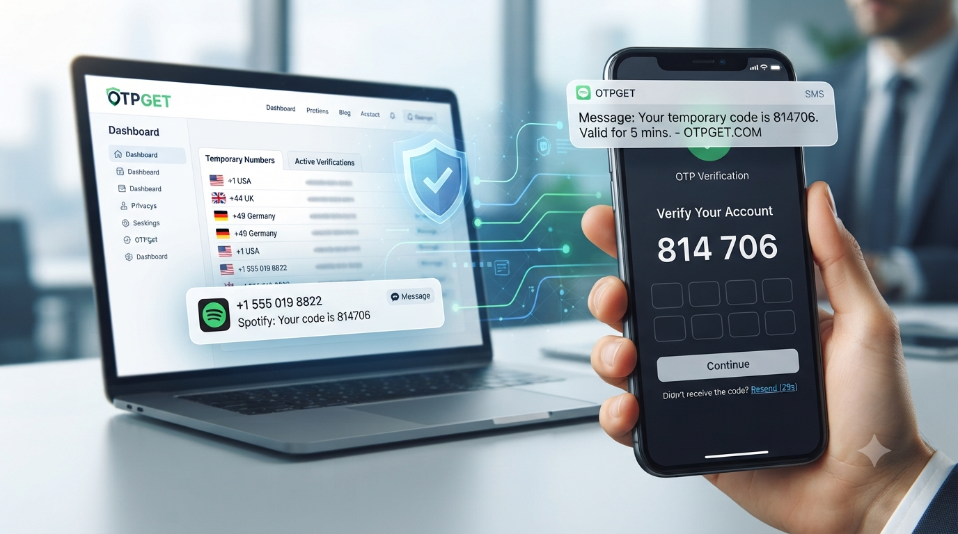 How to Get a Temporary OTP Number for Spotify — OTPGET Guide