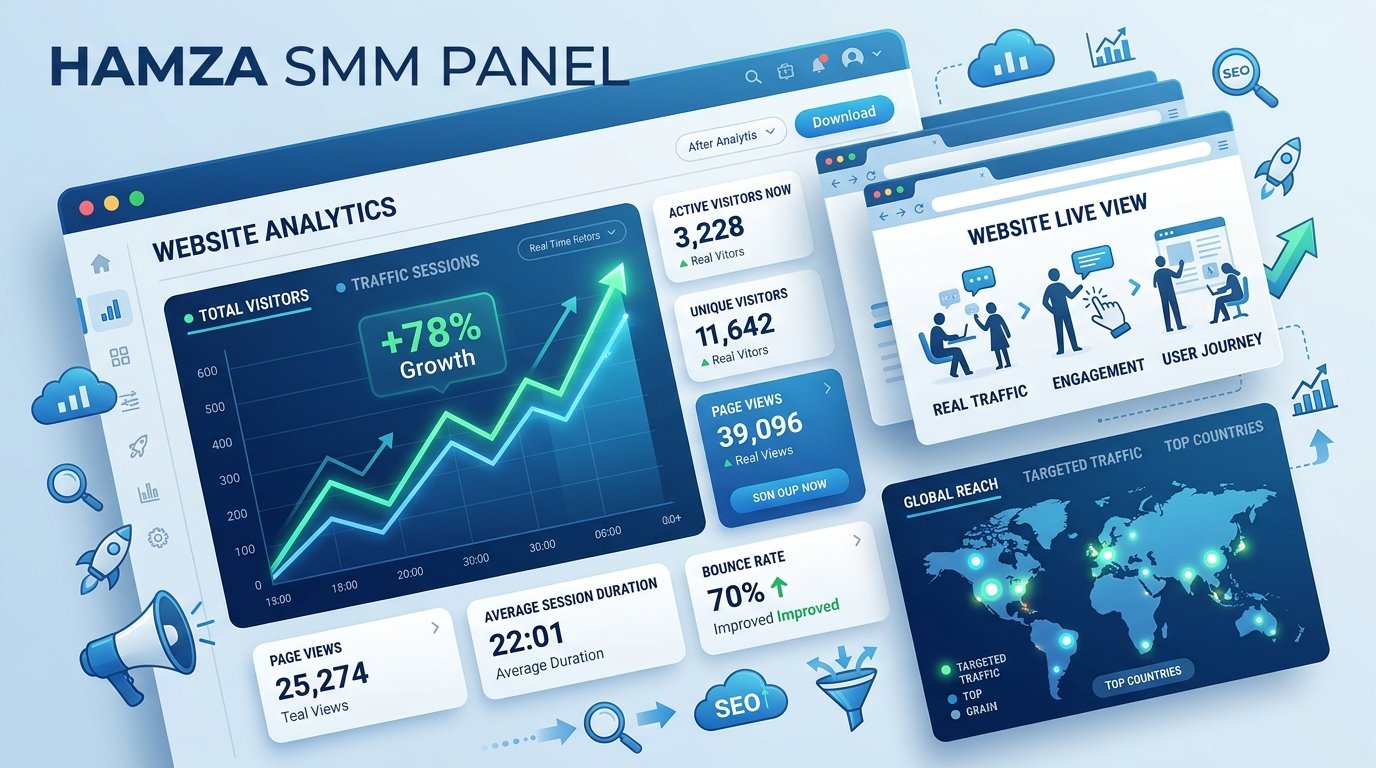Buy Real Website Visitors | HAMZA SMM PANEL Traffic