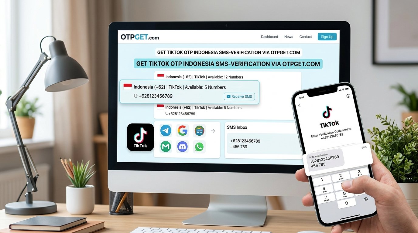 TikTok OTP Number for Indonesia: Receive Code on OTPGET Online